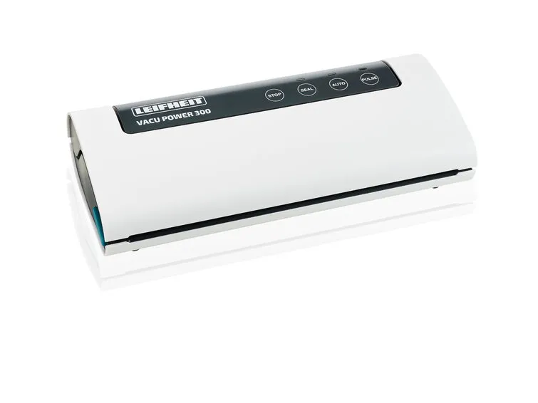 Leifheit Vacu Power 300, Sort, Turkis, Hvit, 750 mbar, Vakuumforsegling, Plast, Berøringskontroll, 110 W