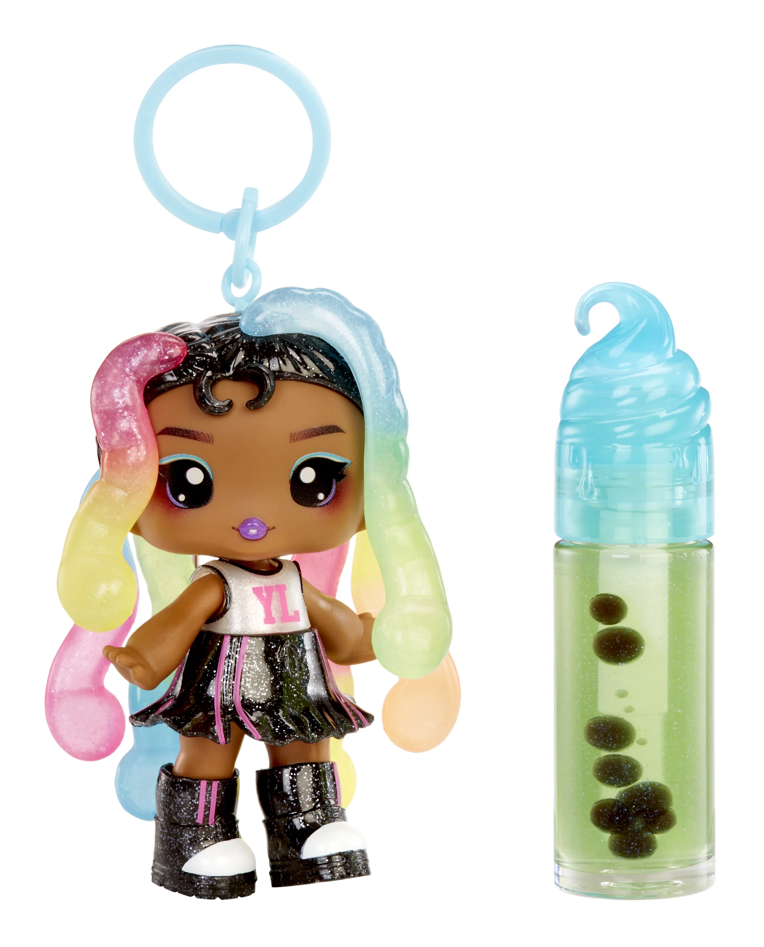 MGA Entertainment Yummiland Lip Gloss Doll Sour Sweeties - Sasha Sourworms, Minidukke, Jente, 4 år, Gutt/Jente, Flerfarget