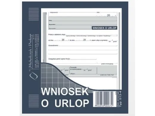 Michalczyk &amp  Prokop feriesøknadsskjema 2/3 A5 40 ark (513-4)
