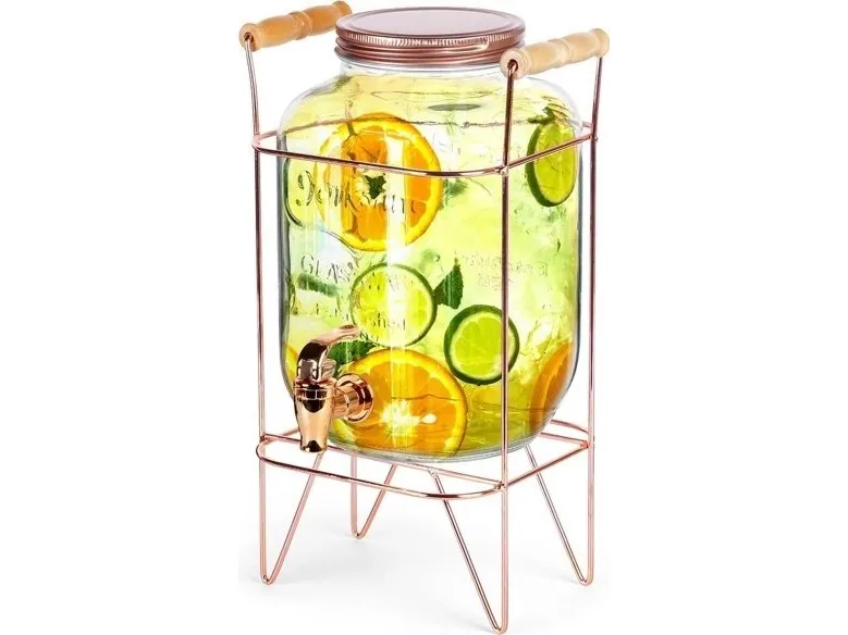 Vilde GLASSKRUKE 4,2l FOR DRIKKER MED KRANNE OG STATIV 139602