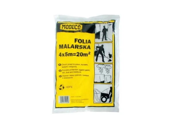 Malerfolie Modeco tynn 4 x 12,5 m (MN-05-621)