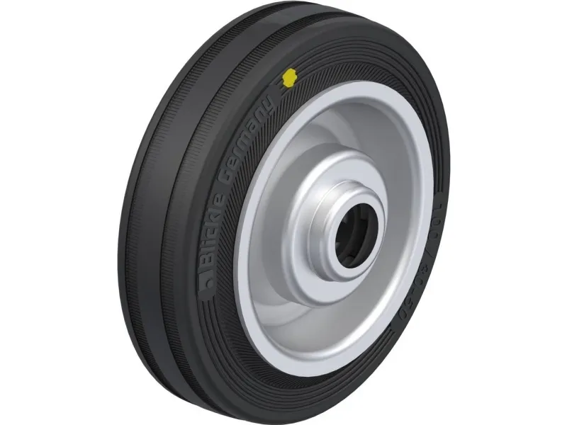 Blickle 64204 V 100/15R-EL hjul for tung last - Ø100 mm - maks 70 kg (1 stk.)