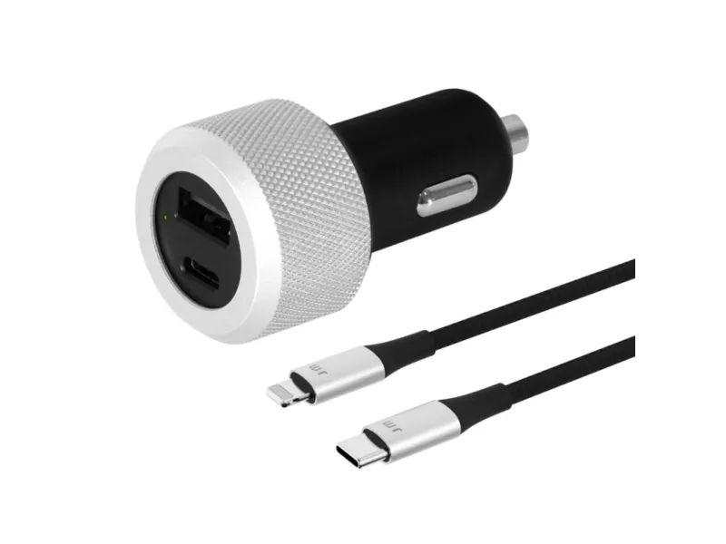 Just Mobile Highway Turbo med USB-C til Lightning-kabel