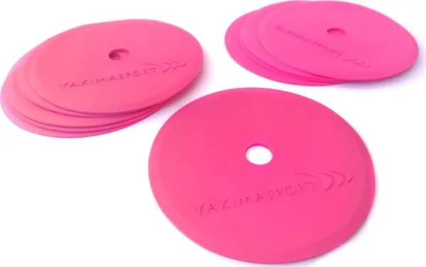 YakimaSport flate feltmarkører (merkematter) – sett med 10 stk rosa