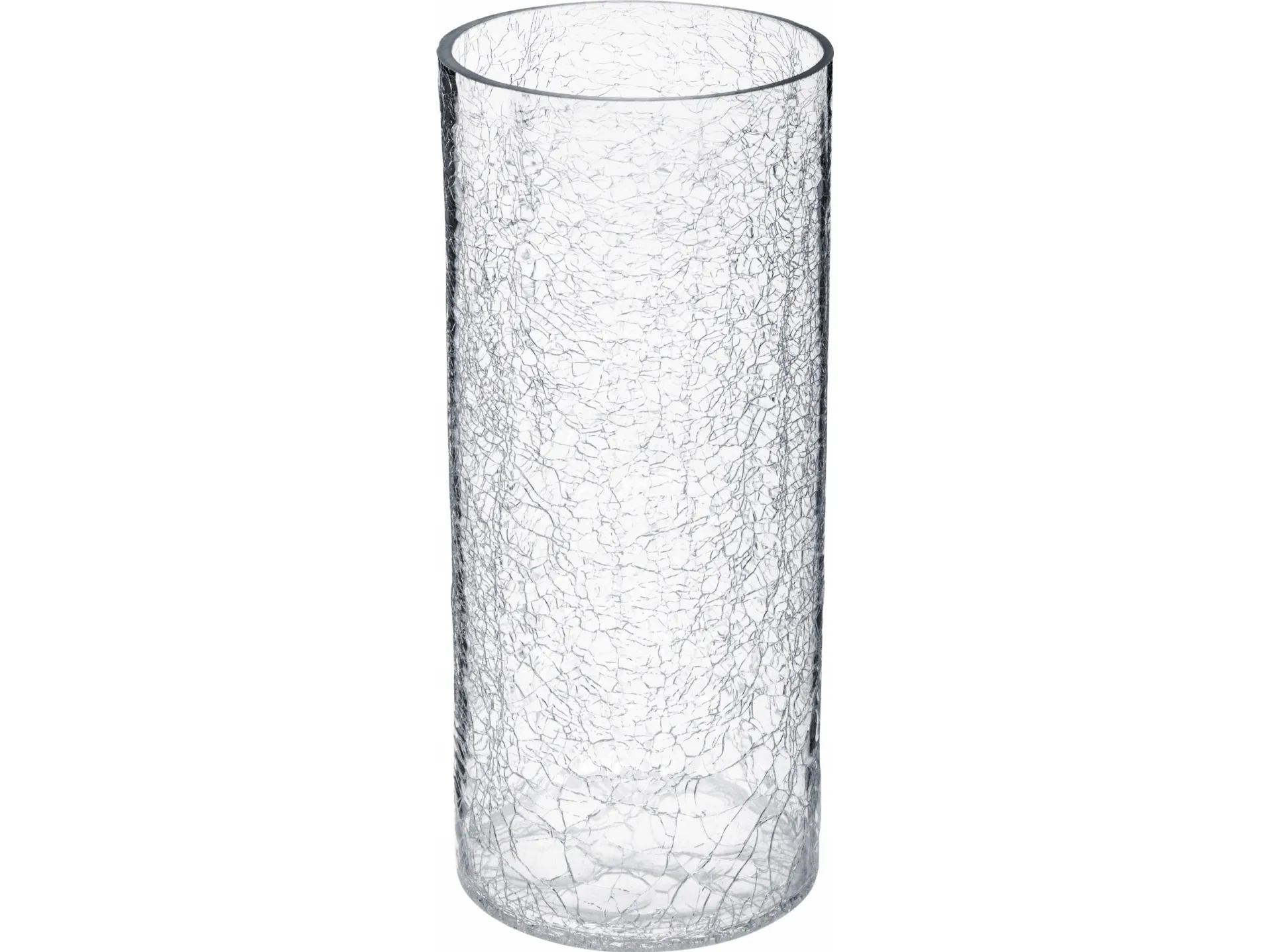 Atmosphera Glassvase, frostet glasseffekt, 30 cm, Atmosphera