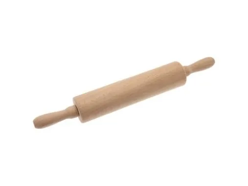 Kagerulle 25/43 cm med Metalaksel Bøgetræ,10 stk/krt