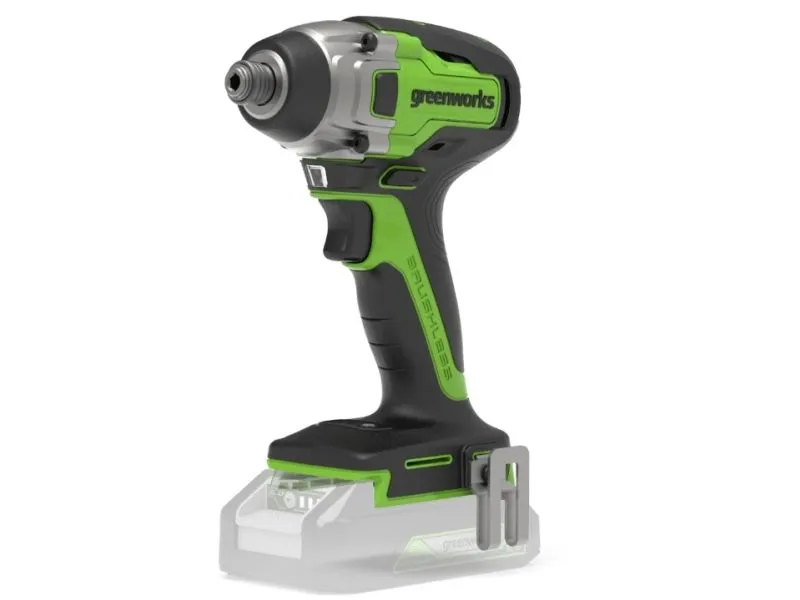 Greenworks 3802807, Slagtrekker, Børsteløs, Sort, Grønn, Plast, 300 Nm, 4000 IPM