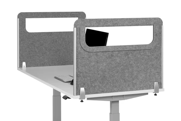BakkerElkhuizen BE Safety Screen side Acrylic, Lysegrå, PET-filt, Plast, Grå, Akryl, 1 stykker