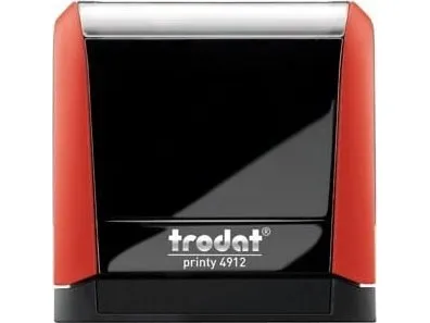 Trodat stempel 4912 rød – svart pute 47x18 mm