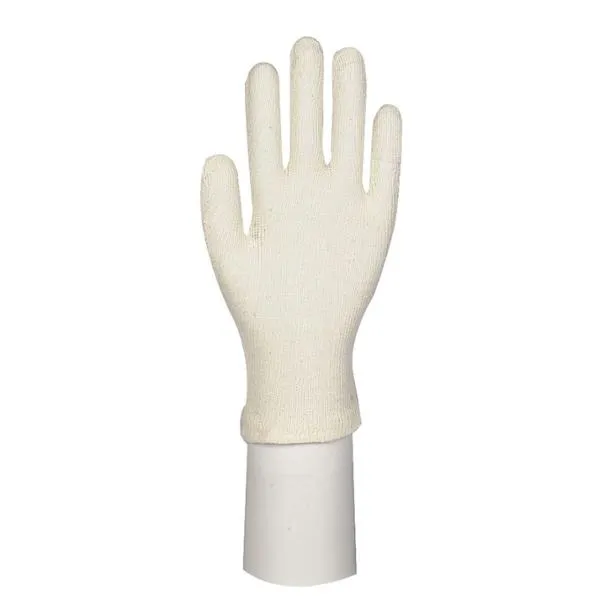 Tekstilhanske, ABENA, 10, natur, bomull/polyester, interlock