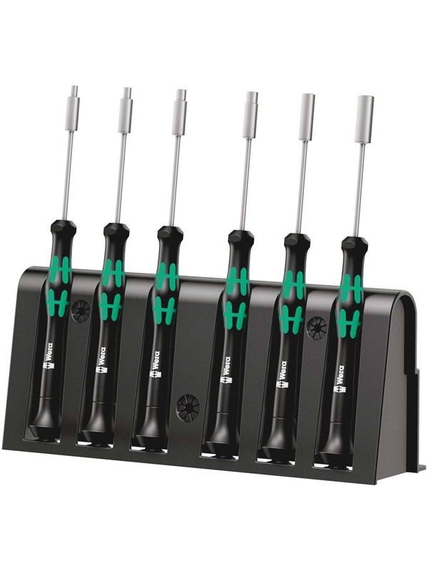 Wera 2069/6 Elektroniker-Schraubendrehersatz + Rack