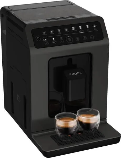Krups Evidence EA89Z, Espressomaskin, 2,3 l, Kaffe bønner, Innebygd kaffekvern, Sort