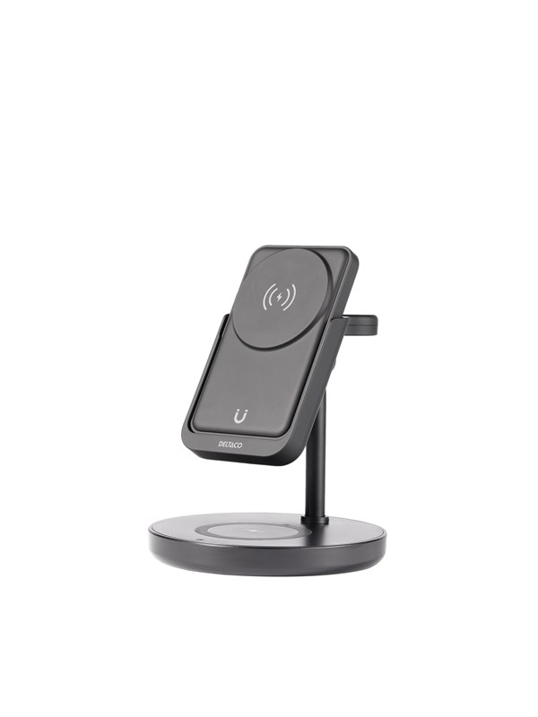 Deltaco QI-1045 - 3-in-1 magnetic wireless charger