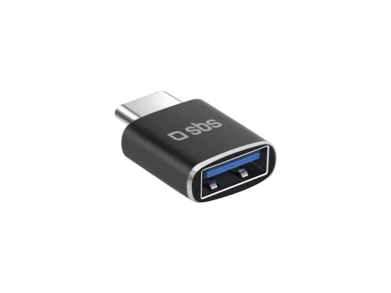SBS TEADAPTTCUSB, USB-C, USB-A, Sort