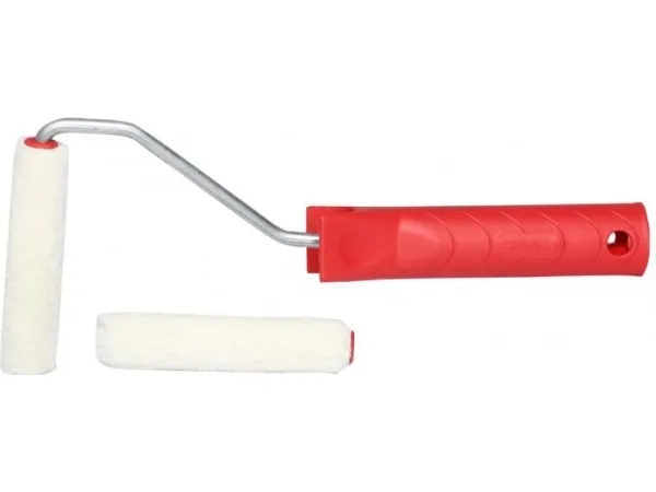 Pro-Line malerrulle velour 10 cm med håndtak, 2 stk (41247)