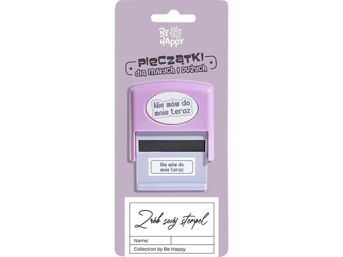Stempel med inskripsjonen Don't talk to me now