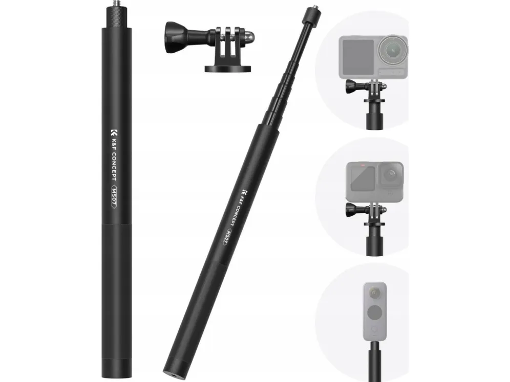 Monopod Kf Tripod Monopod Selfie Stick 153cm For Gopro Sjcam Xiaomi Dji Insta360 / Kf09.132 / Ms07