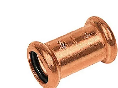 lige muffe 12 mm - Cu press. M og V bakker