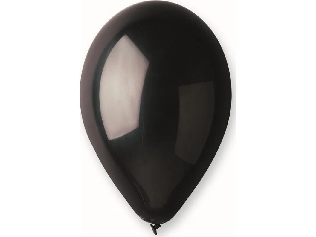 Gemar pastellballonger, svarte, G120, 33 cm, 50 stk
