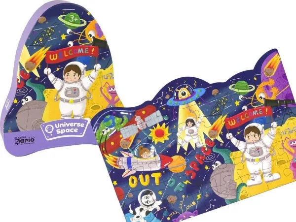 LeanToys puslespill Kosmos UFO-planeter 48 deler