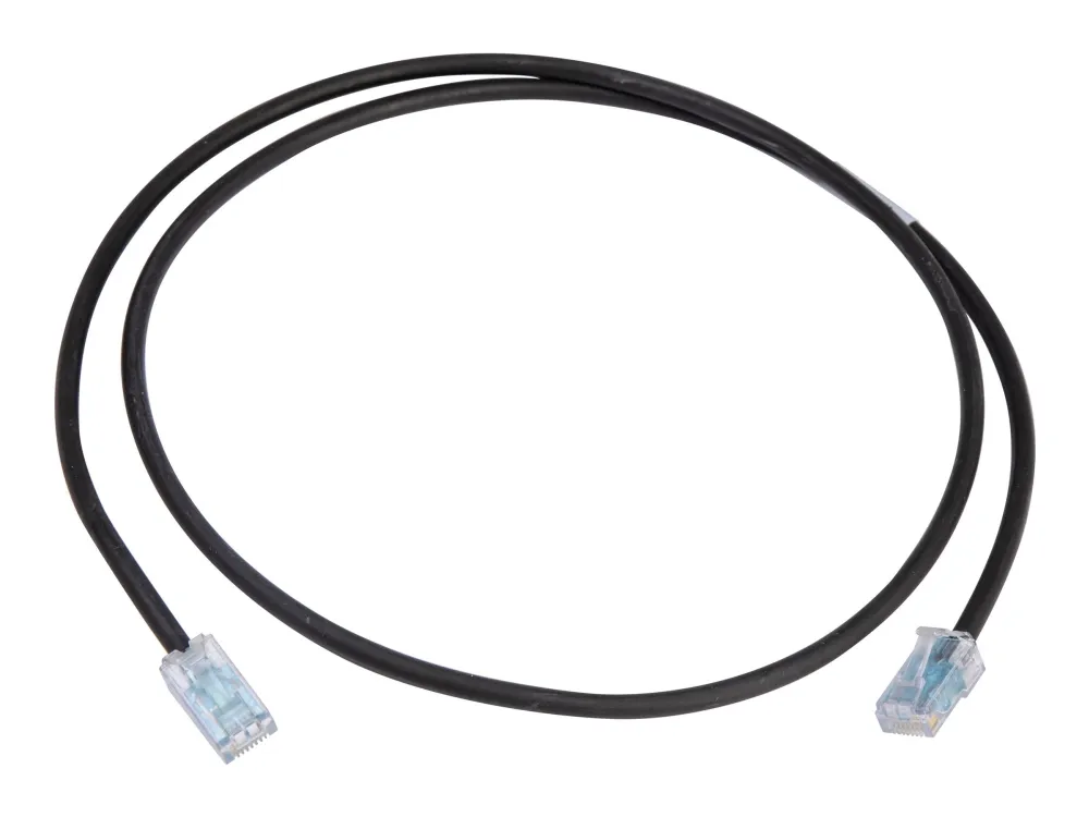 CommScope - Koppeledning - RJ-45 (hann) til RJ-45 (hann) - 30 cm - 4,95 mm - UTP - CAT 6a - halogenfri - svart