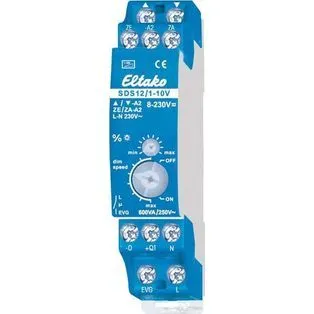 Eltako 21100800, Dimmer, Monterbar, Knapper, Grå, Plast, IP20