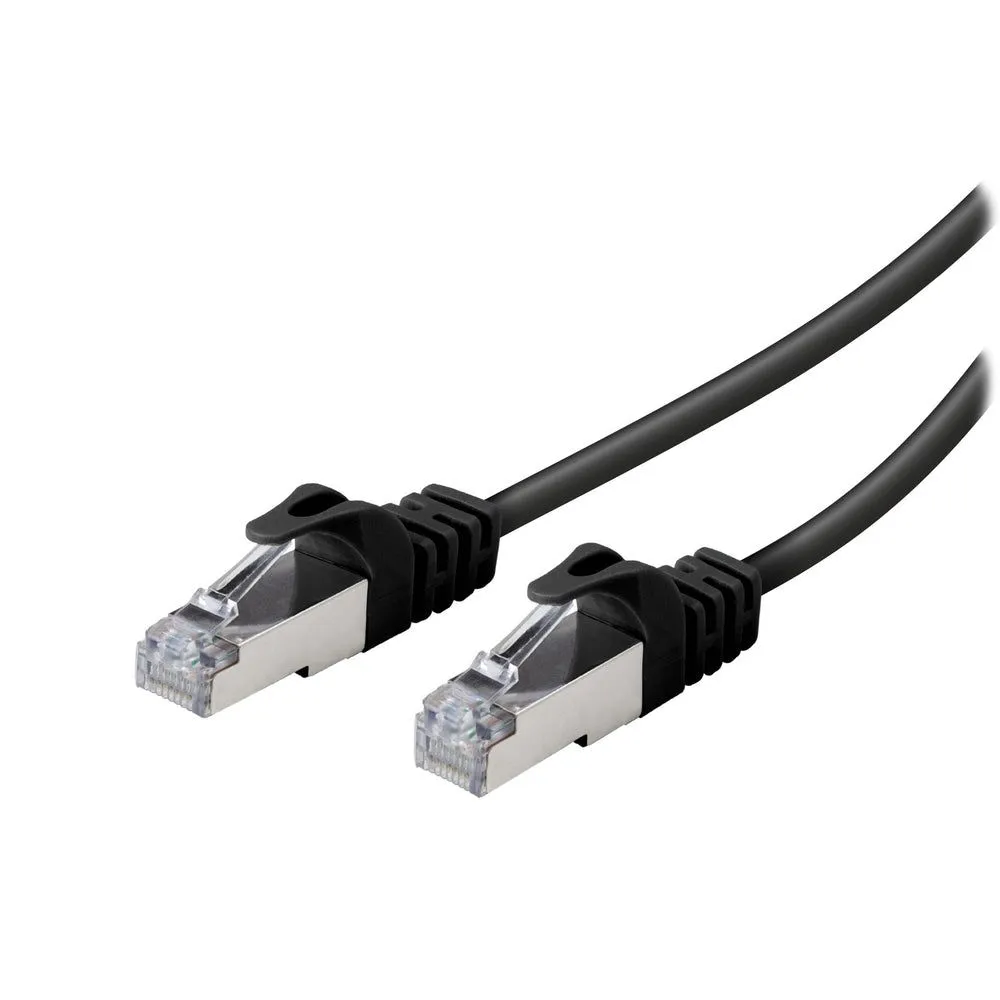Vivanco VNITLAN8F50STPK, 5 m, Cat8, S/FTP (S-STP), RJ-45, RJ-45, Svart