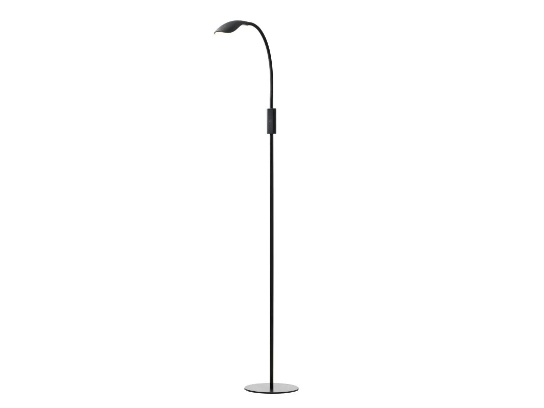Gulvlampe MAMBA sort dimmbar