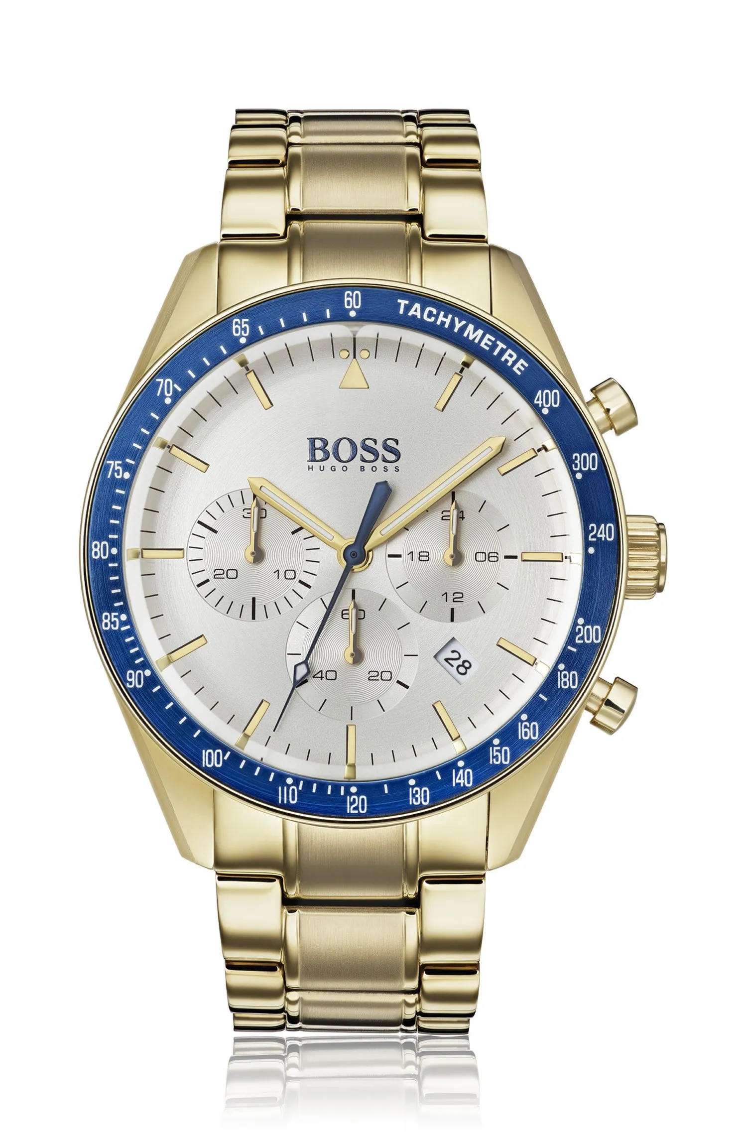 HUGO BOSS 7613272292658, Hankjønn, Rustfritt stål, Gull