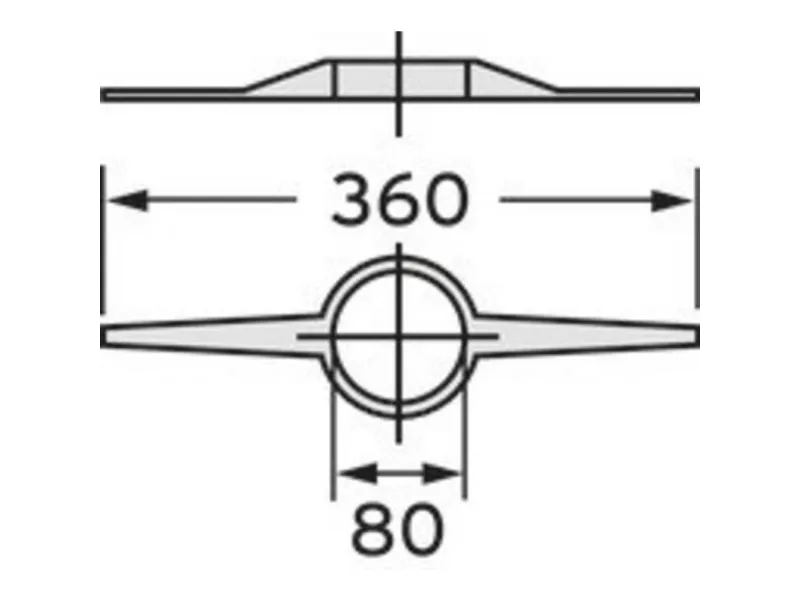Vaillant sentreringsfester DN80 7 stk. - 009494