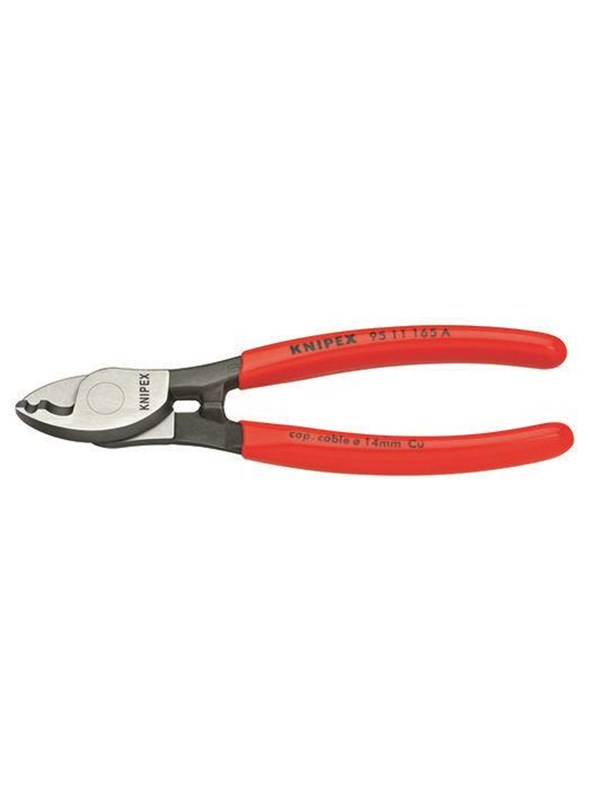 KNIPEX cable shears 95 11 65 a sb twin cutting edge