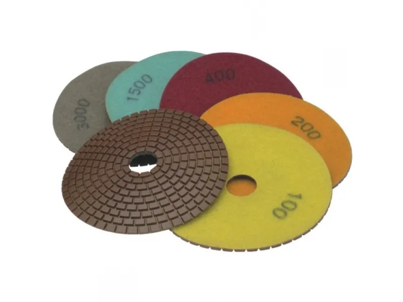 Diamond fleksibel Poleringsskive korn 0100 diameter 125 mm [H12G0100]