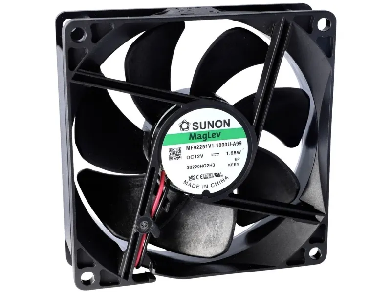 Sunon EE92251B3-000U-999 aksialvifte 12 V/DC 67,09 m³/h 25 x 92 x 92 mm
