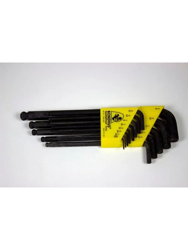 Wareco Set of l-wrenches proguardTM ball end bondhus blx13 0.05-3/8
