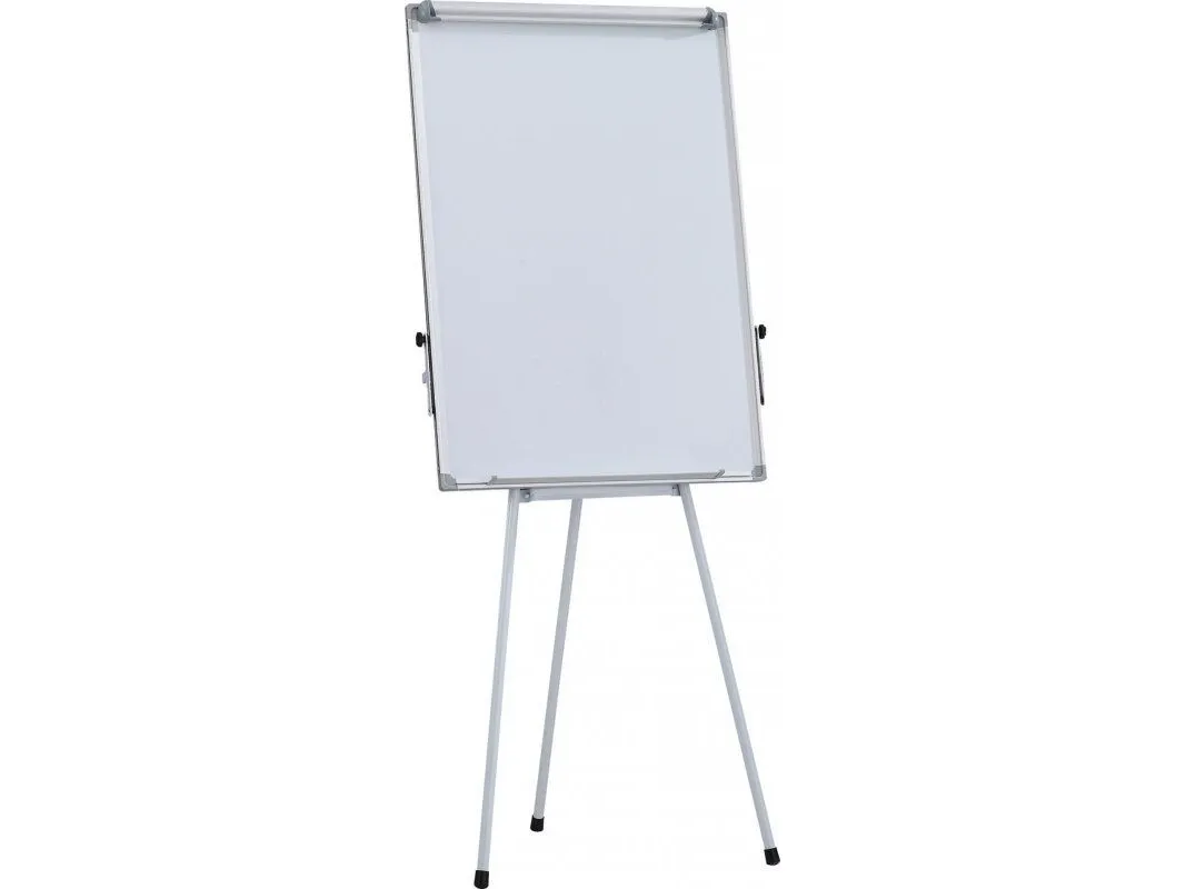 Flipchart Office Products på stativ OFFICE PRODUCTS, 70x100 cm, whiteboard tavle -magnet., aluminiumsramme med uttrukne armer