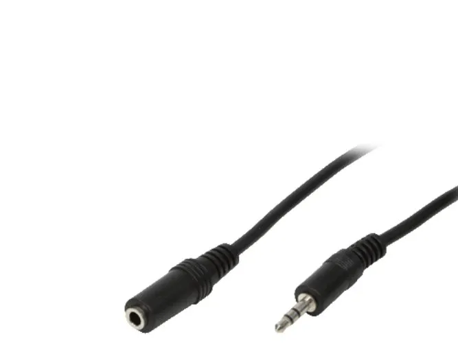 LogiLink 3.5mm - 3.5mm, 3m, 3.5mm, Hankjønn, 3.5mm, Hunkjønn, 3 m, Svart