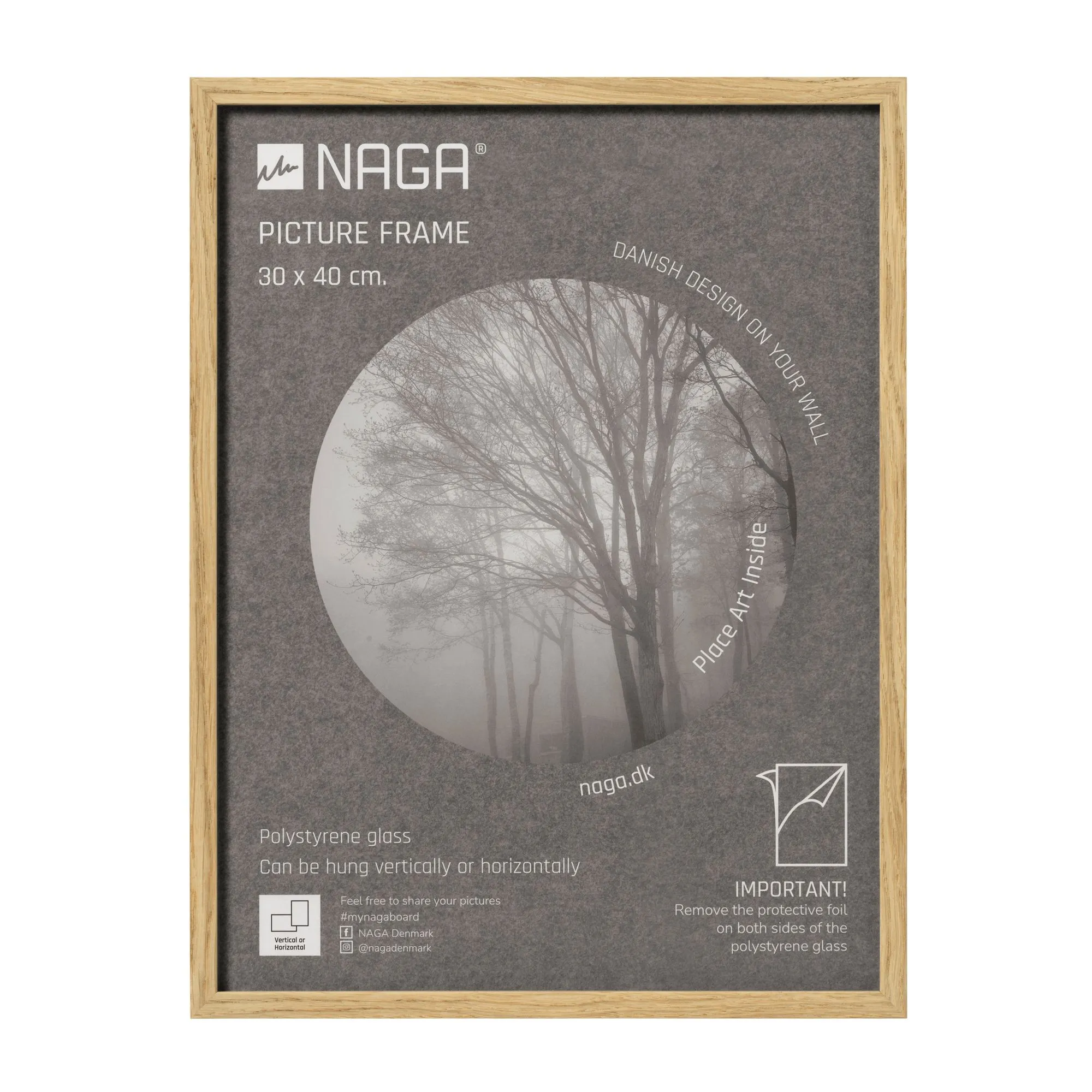 NAGA billedramme dab 21 x 29,7 cm (228x22x315 mm) (1 stk)