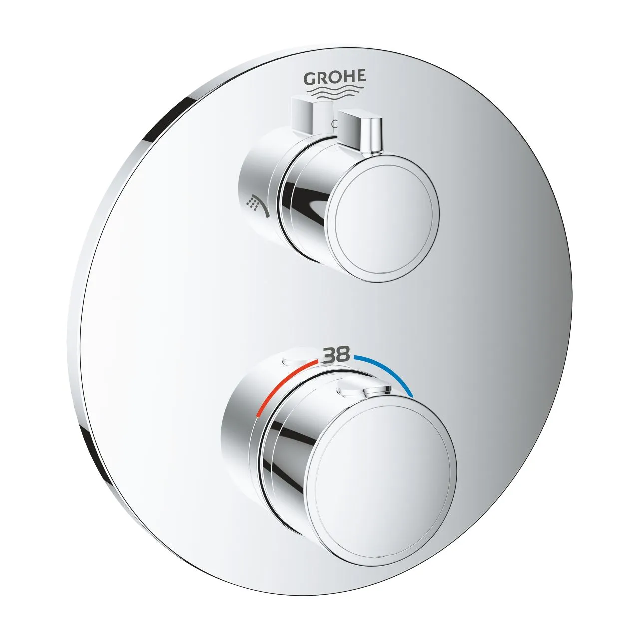 GROHE Grohtherm forplade til smartbox rund hoved og håndbrus