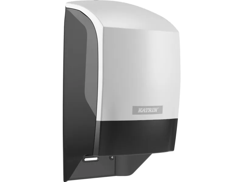 Dispenser Katrin Toiletpapir System L17.2xB15.2xH31.2cm Plast Hvid til 2 ruller,1 stk