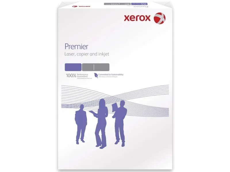 Xerox, Premier, white, 4 huller DIN Ubestrøget, NonStopBox, Kopipapir 90g/m2, 210mm x 297mm, A4, Sma