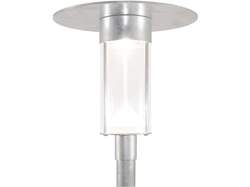 DAVID SUPER-LIGHT DeKaLED Street RS-G2 parkarmatur f/Ø60 mast Symmetrisk Galvaniseret LED 25W/830/2818Lm Kl II 230V IP56 IK10 ON-OFF