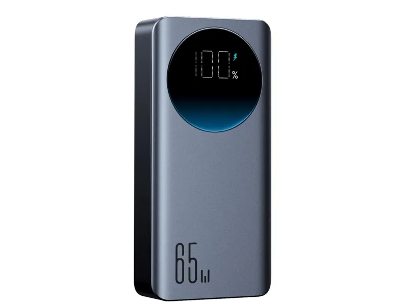 Joyroom Powerbank JR-PBF05 Pro 30000mAh 65W med digitalt display 2x USB-C 1x USB-A - svart