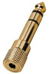 Monacor HA-37G, 6.3 mm, 3,5 mm, Gull