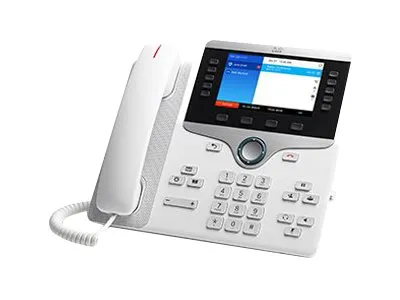 Cisco IP Phone 8841 - VoIP-telefon - SIP, RTCP, RTP, SRTP, SDP - 5 linjer - hvit
