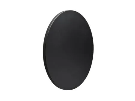 Dekorativ front Circo M 420 Sort. Til dig, som nemt vil ændre udseende på dit Circo-armatur. Mål Ø420x15 mm.