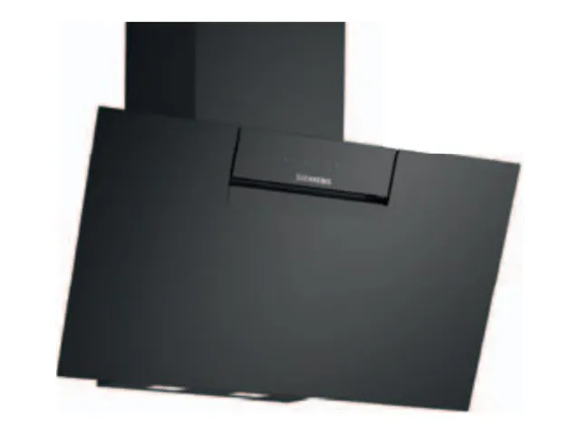 Siemens iQ300 LC87KFN60 - Panser - skorsteinvinklet - bredde: 79 cm - dybde: 43.3 cm - ekstraksjon og resirkulasjon (-) - svart