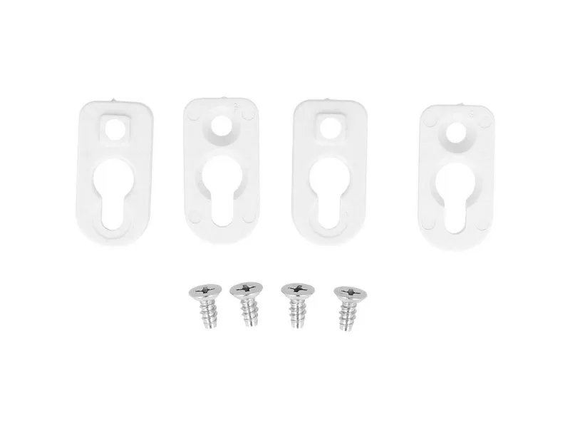 Hammond Electronics 1556FOOTWH-4 monteringsfot ABS-plast hvit (L x B x H) 51 x 51 x 5 mm 4 stk