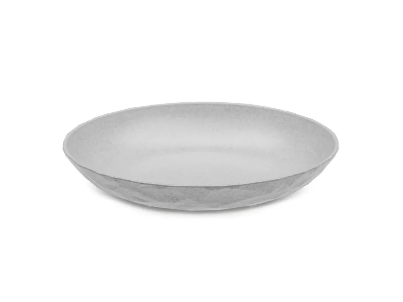 koziol Club M, Suppetallerken, Rund, Termoplast, Grå, 22 cm, 35 mm