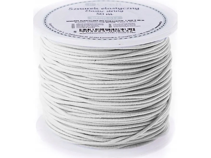 DP Craft elastisk snor til perler DPCRAFT 1 mm x 50 m |