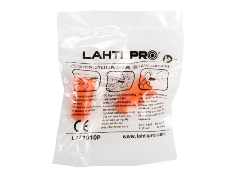Lahti Pro dybler til skum-/isolering L171010P, 100 par, i eske, CE, Lahti